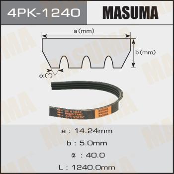 MASUMA 4PK-1240 - Пистов ремък vvparts.bg