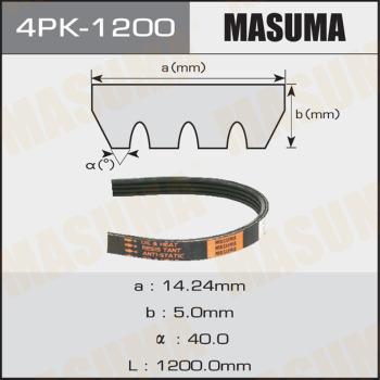 MASUMA 4PK1200 - Пистов ремък vvparts.bg