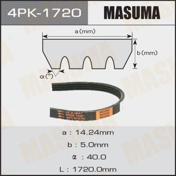 MASUMA 4PK-1720 - Пистов ремък vvparts.bg