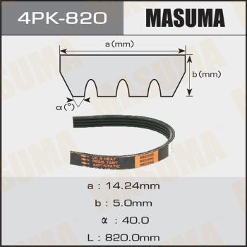 MASUMA 4PK820 - Пистов ремък vvparts.bg