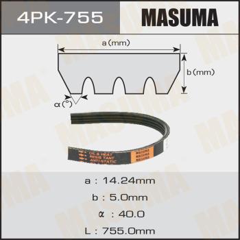 MASUMA 4PK755 - Пистов ремък vvparts.bg