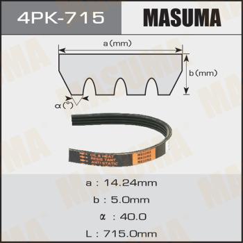 MASUMA 4PK715 - Пистов ремък vvparts.bg