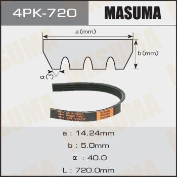MASUMA 4PK720 - Пистов ремък vvparts.bg