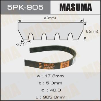 MASUMA 5PK-905 - Пистов ремък vvparts.bg