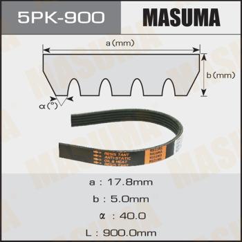 MASUMA 5PK900 - Пистов ремък vvparts.bg