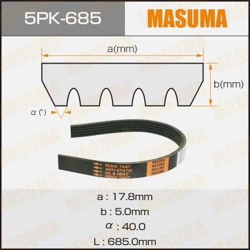 MASUMA 5PK-685 - Пистов ремък vvparts.bg