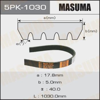 MASUMA 5PK-1030 - Пистов ремък vvparts.bg