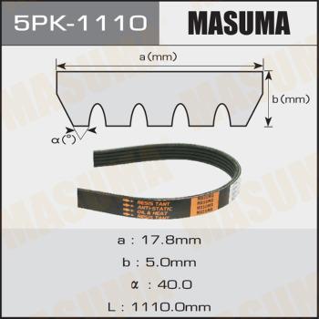 MASUMA 5PK-1110 - Пистов ремък vvparts.bg