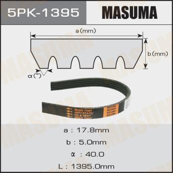 MASUMA 5PK-1395 - Пистов ремък vvparts.bg