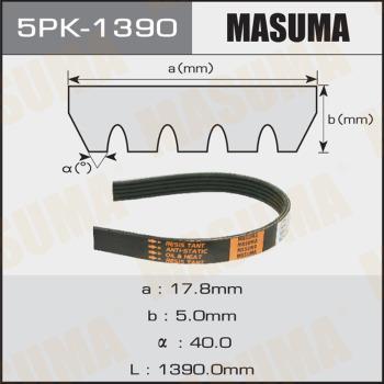 MASUMA 5PK-1390 - Пистов ремък vvparts.bg