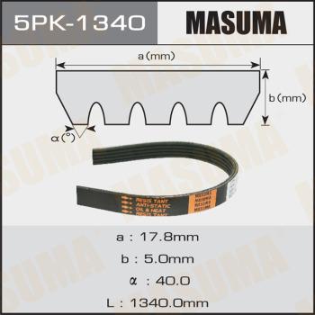 MASUMA 5PK-1340 - Пистов ремък vvparts.bg