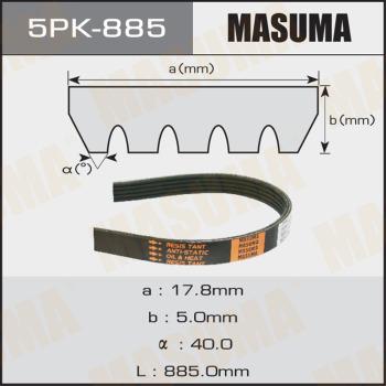 MASUMA 5PK885 - Пистов ремък vvparts.bg