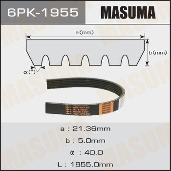 MASUMA 6PK1955 - Пистов ремък vvparts.bg