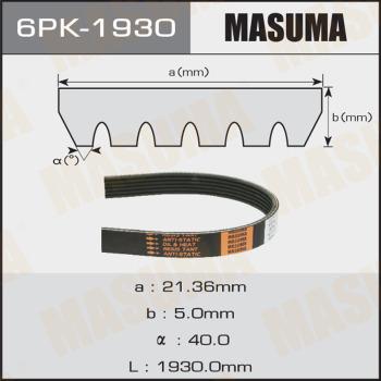 MASUMA 6PK1930 - Пистов ремък vvparts.bg