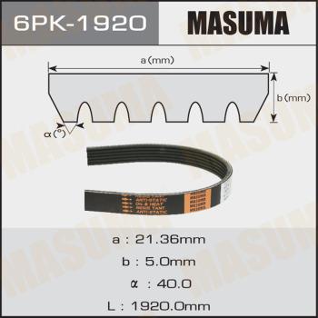 MASUMA 6PK-1920 - Пистов ремък vvparts.bg