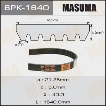 MASUMA 6PK1640 - Пистов ремък vvparts.bg