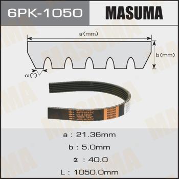MASUMA 6PK1050 - Пистов ремък vvparts.bg