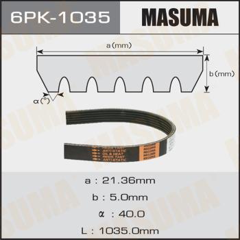 MASUMA 6PK1035 - Пистов ремък vvparts.bg