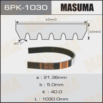 MASUMA 6PK-1030 - Пистов ремък vvparts.bg