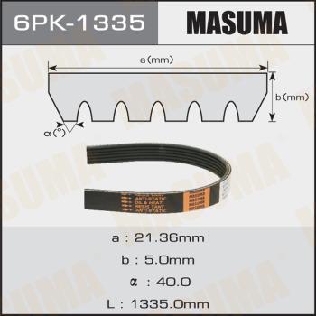 MASUMA 6PK-1335 - Пистов ремък vvparts.bg