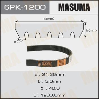 MASUMA 6PK1200 - Пистов ремък vvparts.bg