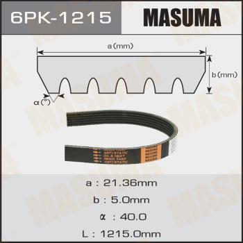 MASUMA 6PK-1215 - Пистов ремък vvparts.bg