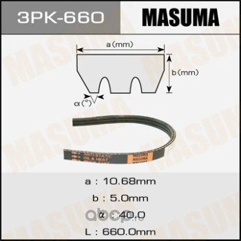 MASUMA 6PK1795 - Пистов ремък vvparts.bg