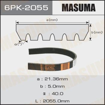 MASUMA 6PK-2055 - Пистов ремък vvparts.bg