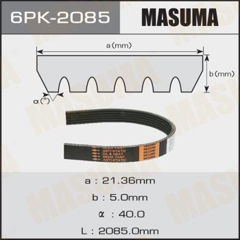MASUMA 6PK-2085 - Пистов ремък vvparts.bg