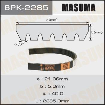 MASUMA 6PK2285 - Пистов ремък vvparts.bg