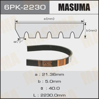 MASUMA 6PK2230 - Пистов ремък vvparts.bg