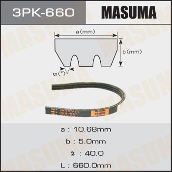 MASUMA 3PK-660 - Пистов ремък vvparts.bg