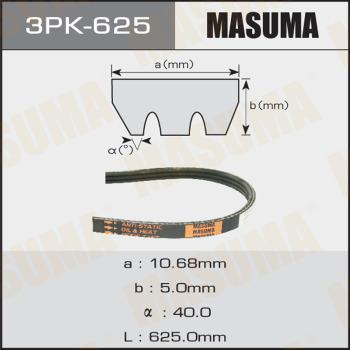 MASUMA 3PK-625 - Пистов ремък vvparts.bg