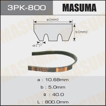 MASUMA 3PK800 - Пистов ремък vvparts.bg