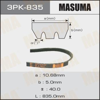 MASUMA 3PK835 - Пистов ремък vvparts.bg