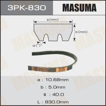 MASUMA 3PK830 - Пистов ремък vvparts.bg