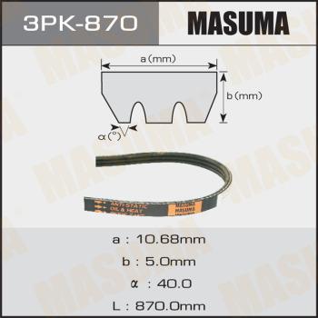 MASUMA 3PK-870 - Пистов ремък vvparts.bg