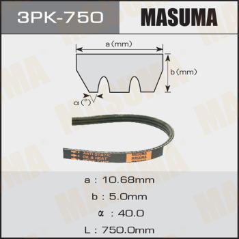 MASUMA 3PK750 - Пистов ремък vvparts.bg