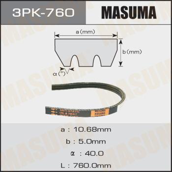 MASUMA 3PK760 - Пистов ремък vvparts.bg