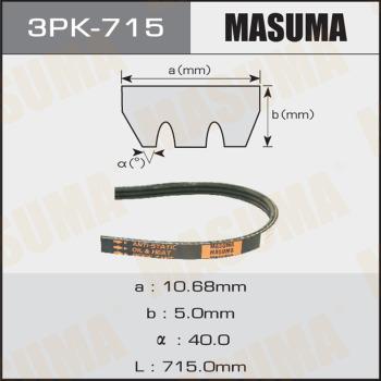 MASUMA 3PK715 - Пистов ремък vvparts.bg