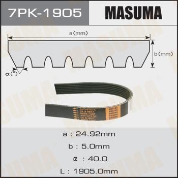 MASUMA 7PK-1905 - Пистов ремък vvparts.bg