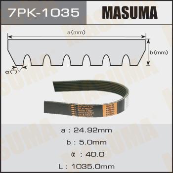 MASUMA 7PK-1035 - Пистов ремък vvparts.bg