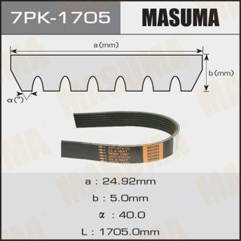 MASUMA 7PK-1705 - Пистов ремък vvparts.bg