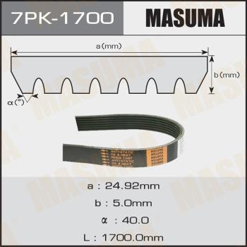 MASUMA 7PK-1700 - Пистов ремък vvparts.bg