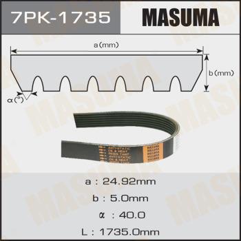 MASUMA 7PK-1735 - Пистов ремък vvparts.bg