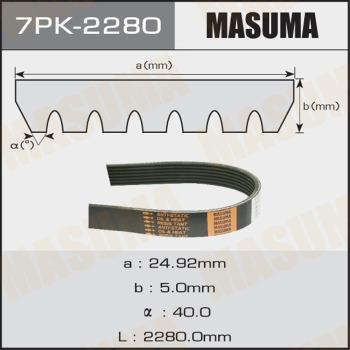 MASUMA 7PK-2280 - Пистов ремък vvparts.bg