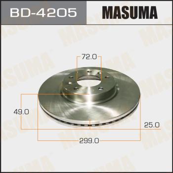 MASUMA BD-4205 - Спирачен диск vvparts.bg
