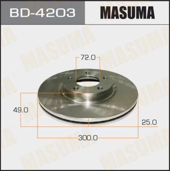 MASUMA BD-4203 - Спирачен диск vvparts.bg