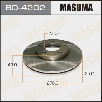 MASUMA BD-4202 - Спирачен диск vvparts.bg