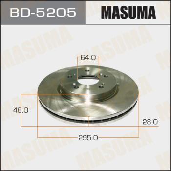 MASUMA BD-5205 - Спирачен диск vvparts.bg